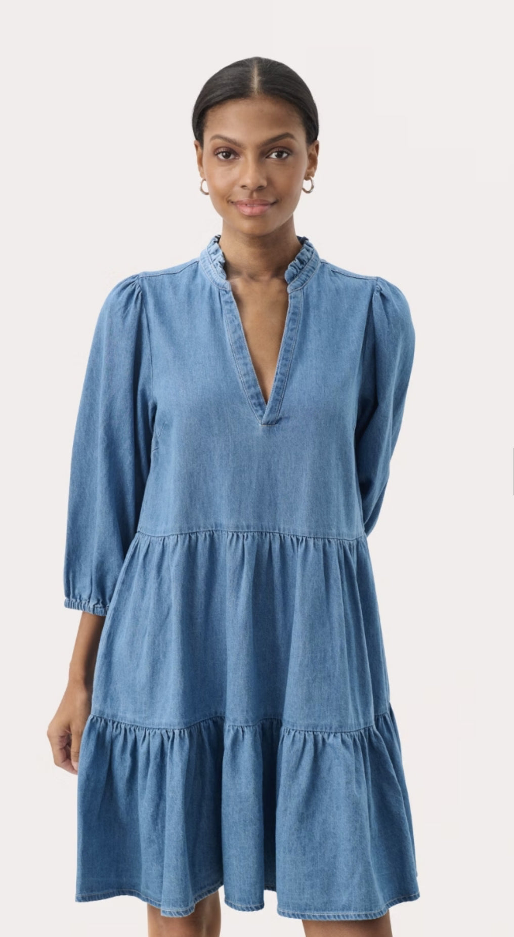 Viggasi Dress - Medium Blue Denim – Hos Tove