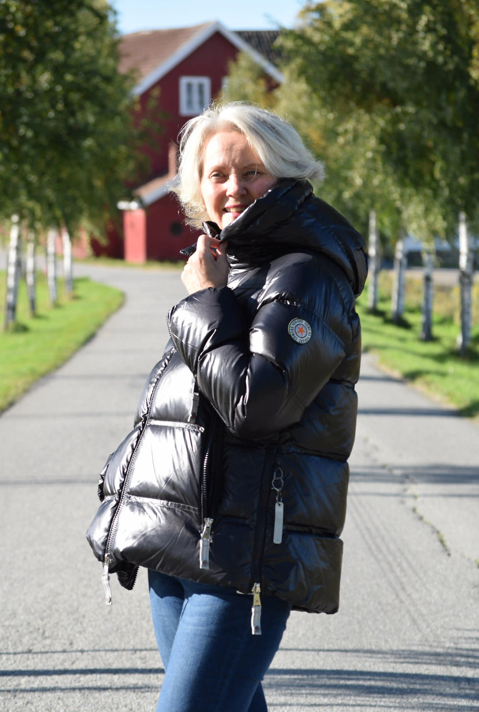 Caya, Quilted Collarless Buttoned Front Jacket main image 1