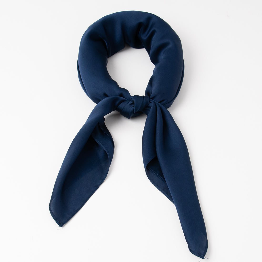 Lite Skjerf Ensfarget - Marine – Hos Tove
