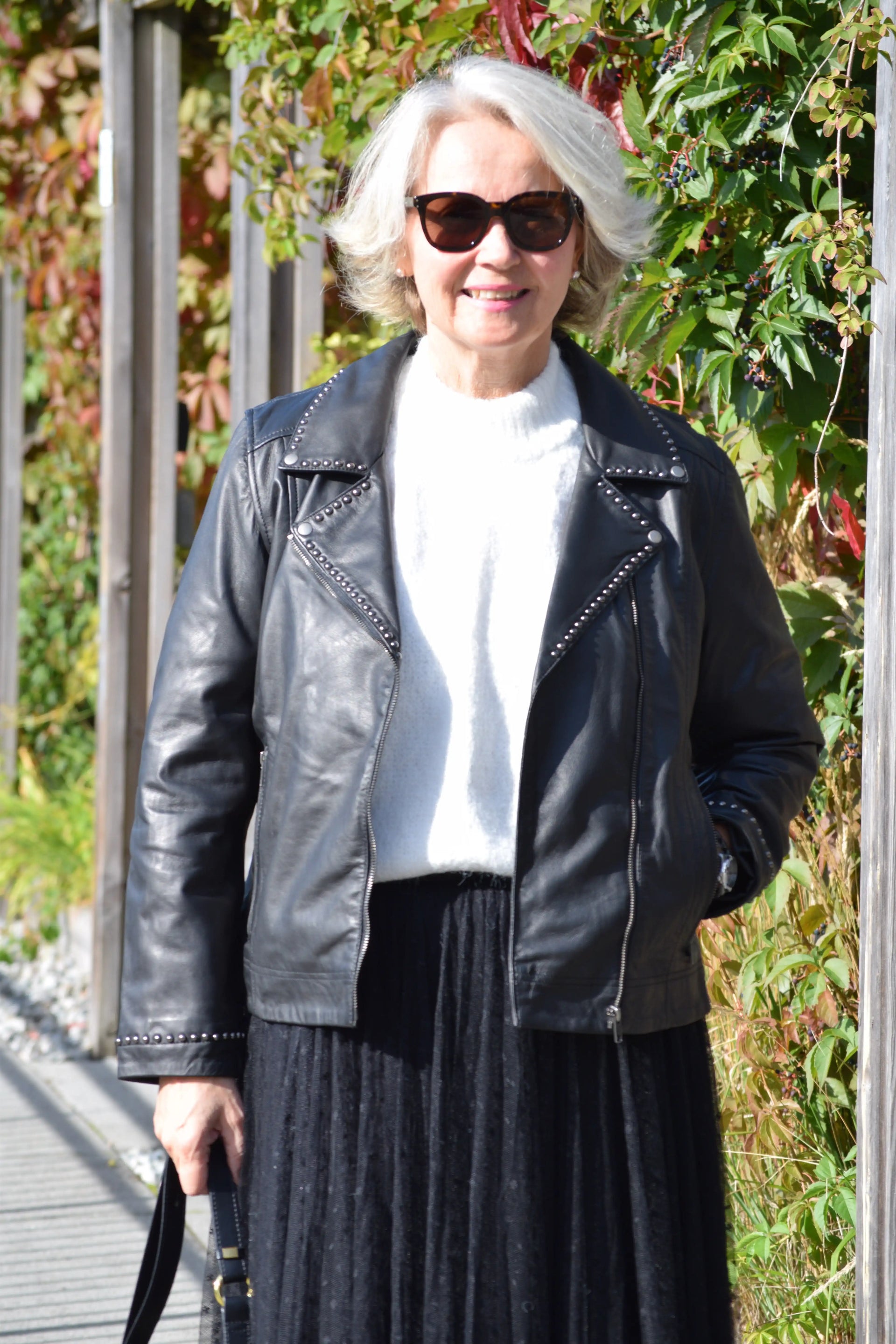CUcanja Studs Leather Jacket - Black – Hos Tove